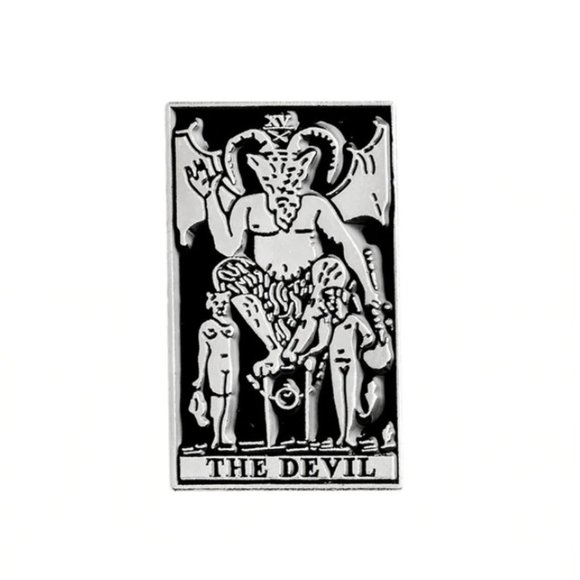 Tarot enamel pin brooch The Devil card - Picture 1 of 1